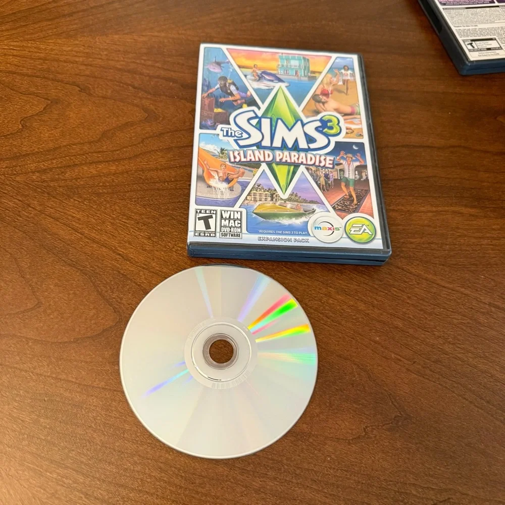 Lot of 6 The Sims 3 & 1 The Sims 4 PC WIN/MAC Game CDs Inc. Expansion Packs Used